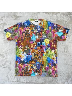 Kith x Sesame Street Family Tee AOP Size XS Men’s T-Shirt EUC Rare